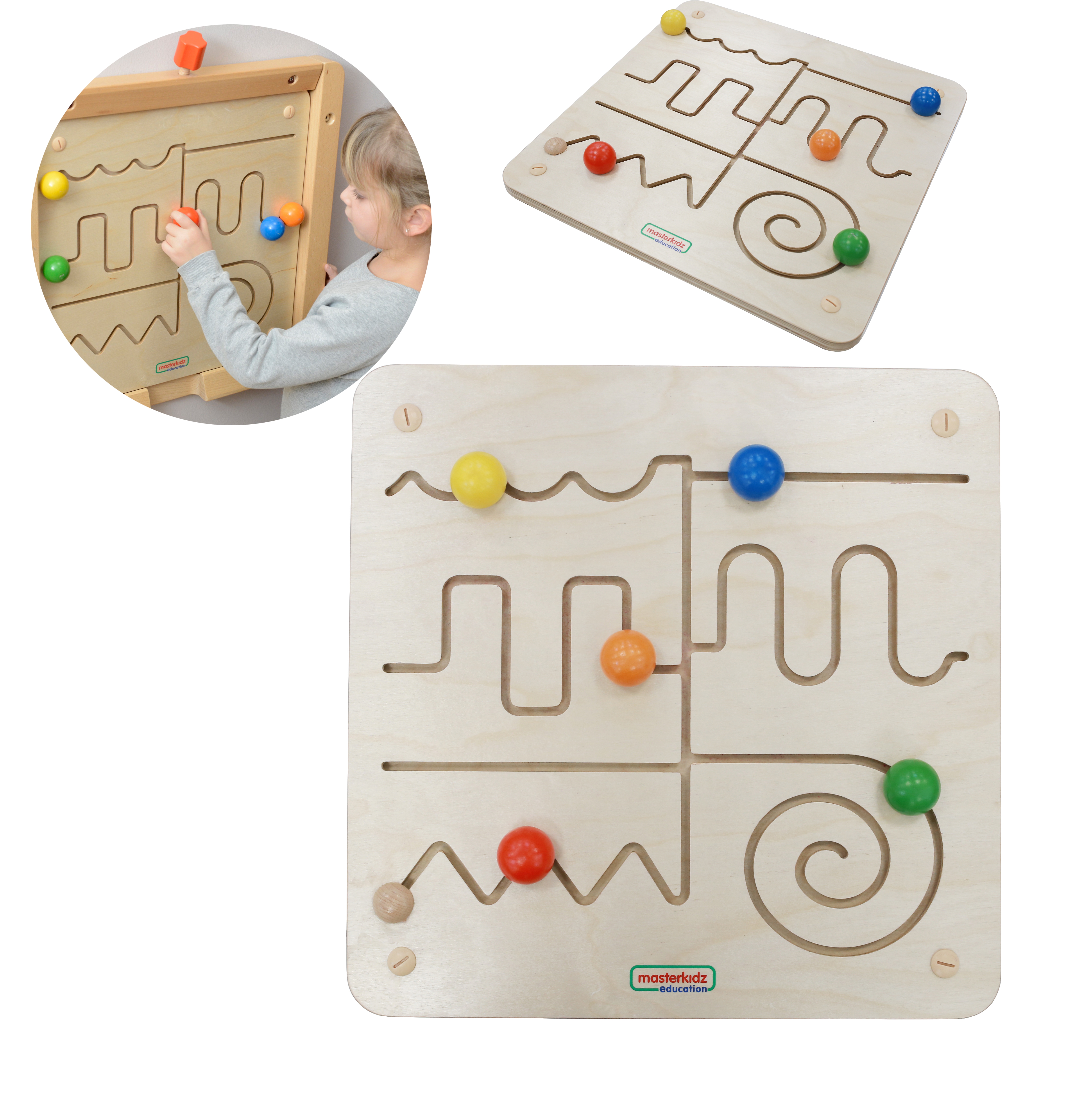 Tablica edukacyjna labirynt montessori