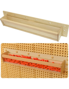 MASTERKIDZ Wooden Container with Transparent Wall 80 cm for STEM Science and Creativity Boards