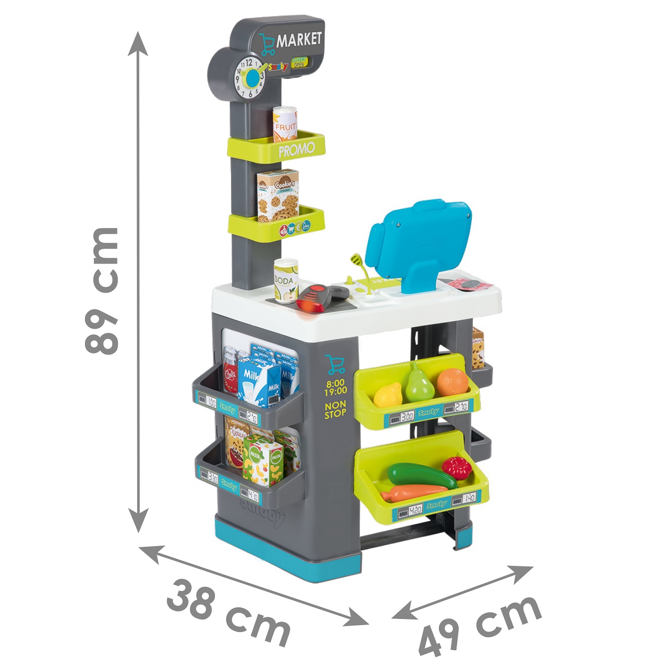 SMOBY Supermarket z Wózkiem z Kasą Sklep