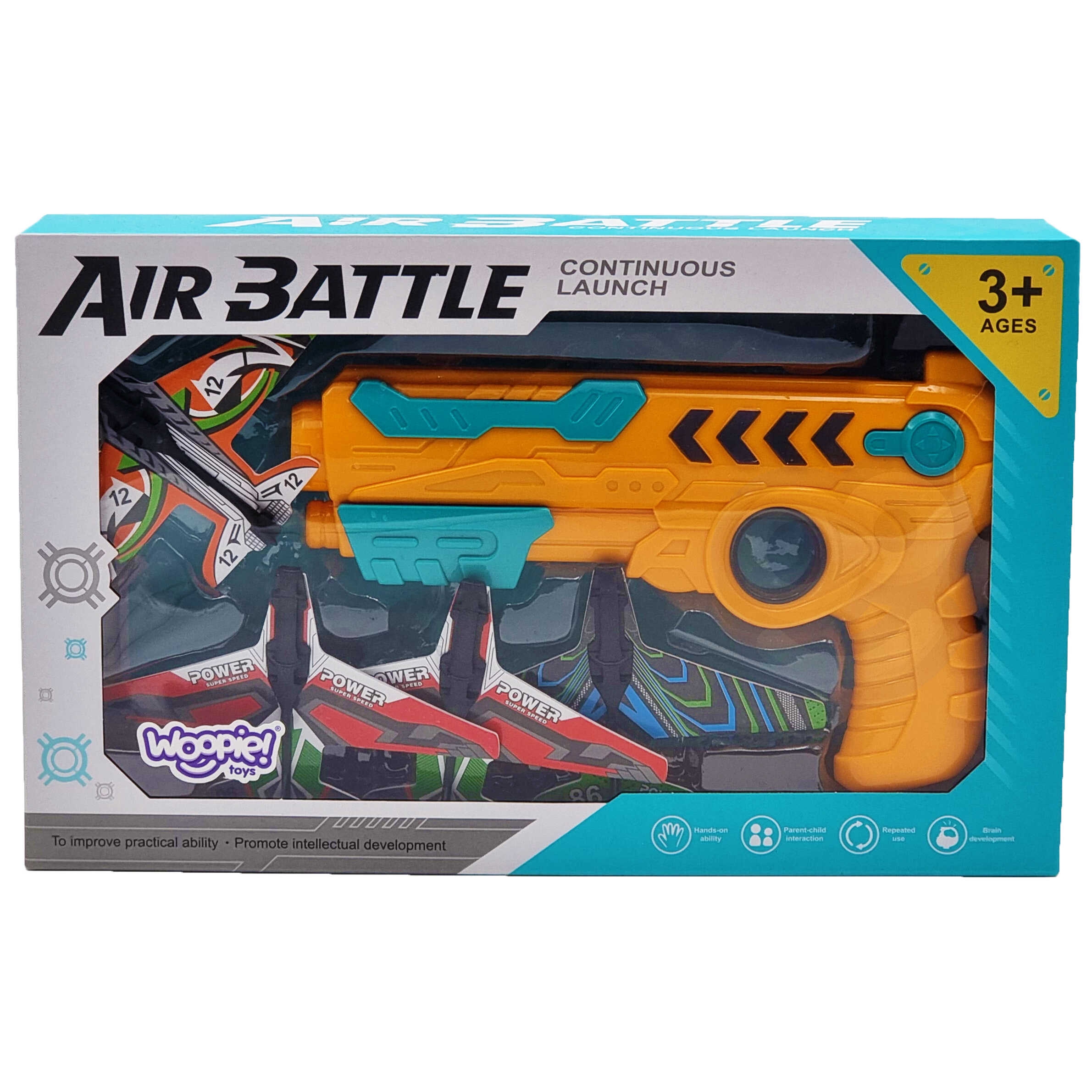 Pistolet wyrzutnia samolotów automatyczna + 4 samoloty