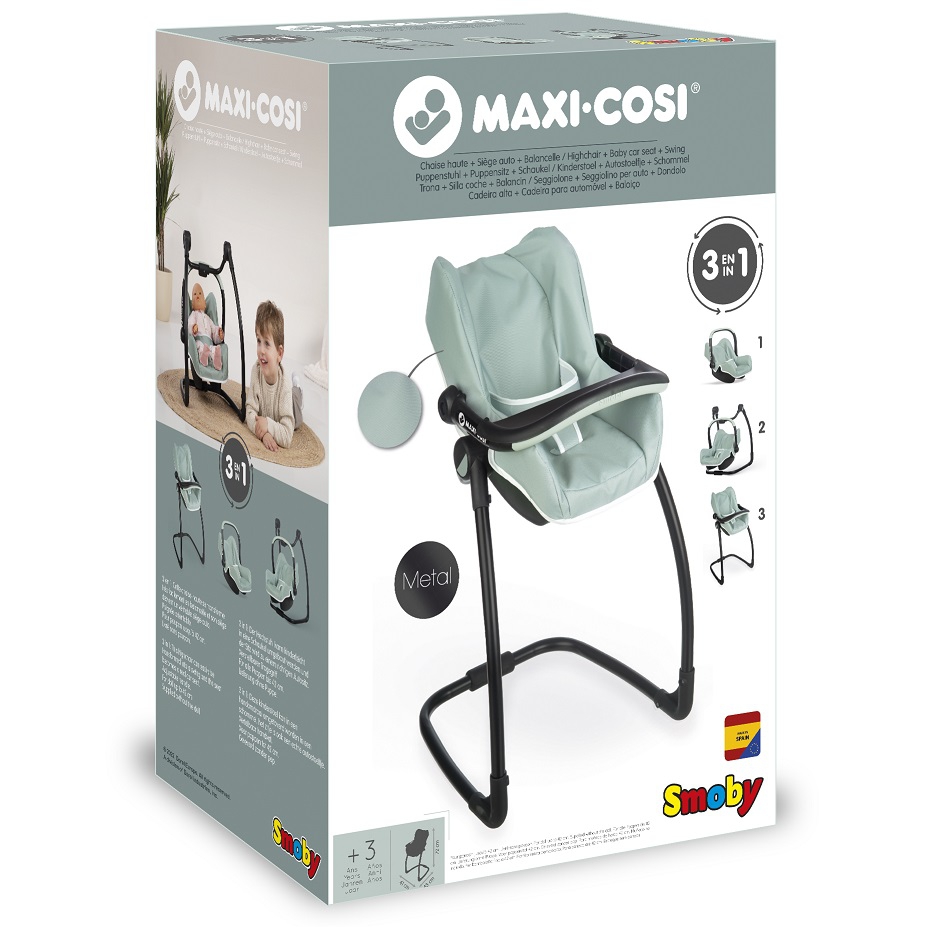 Krzesełko do karmienia maxi cosi quinny 3w1 dla lalki nosidełko bujak