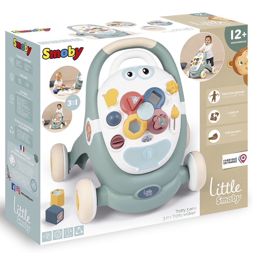 Little chodzik 3w1 pchacz interaktywny wózek