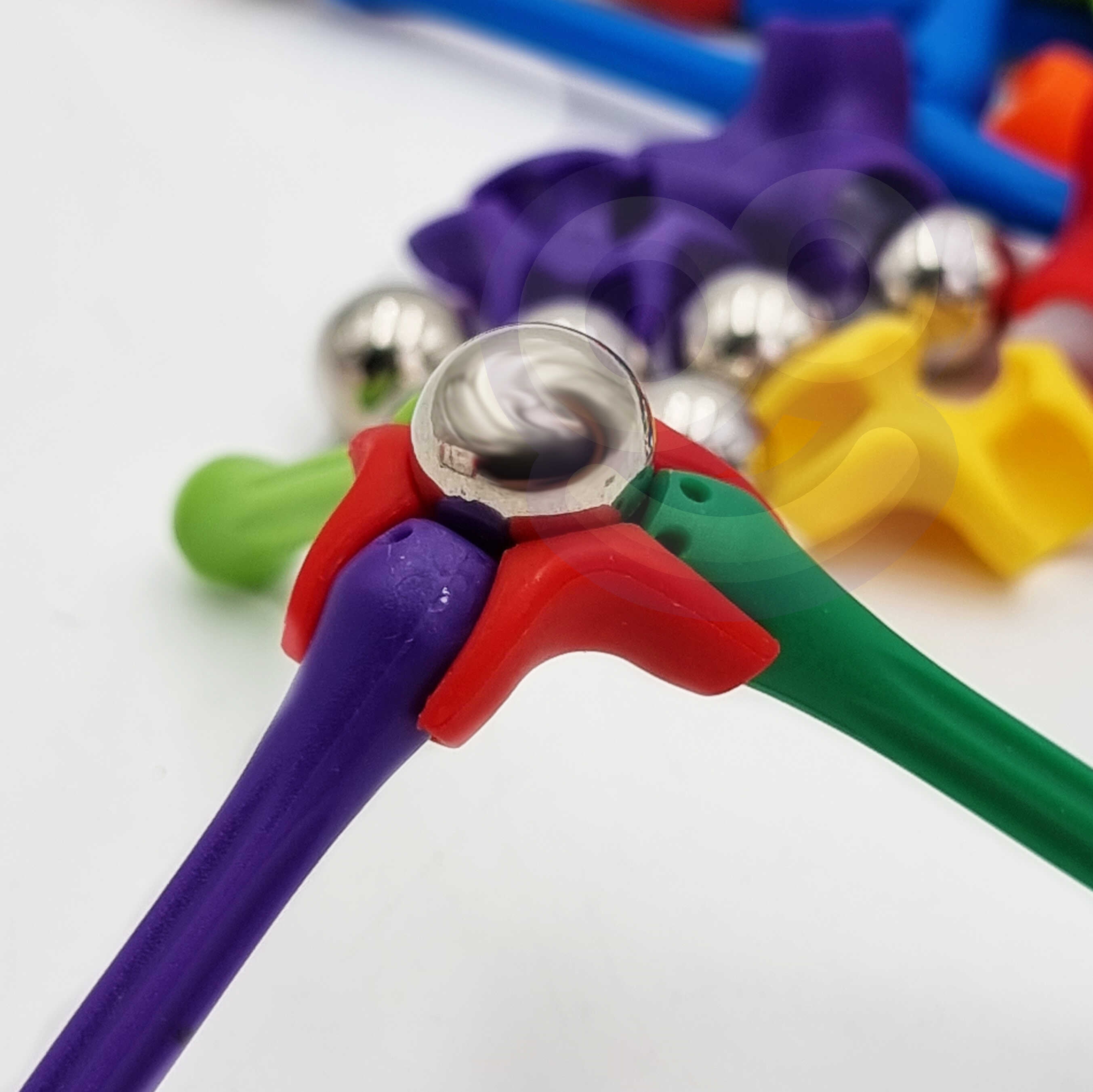 Klocki magnetyczne konstrukcyjne układanka kreatywna 110 el.