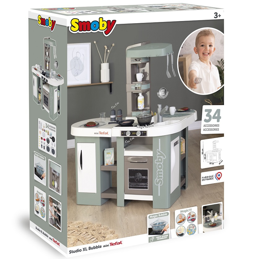 Mini tefal studio kuchnia bubble xl + 34 akcesoria