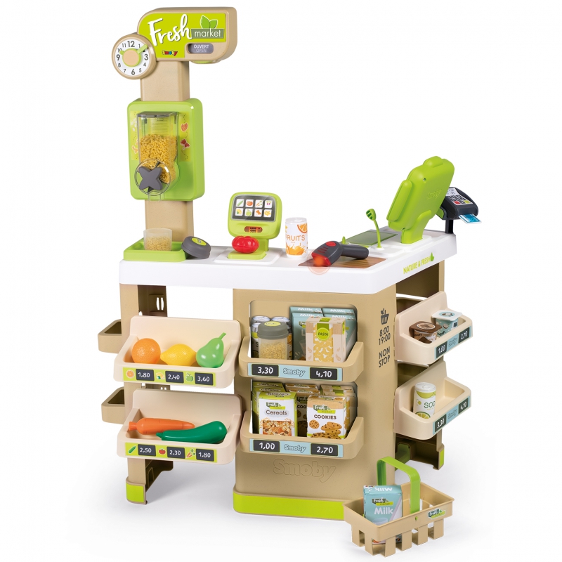 SMOBY Fresh Market Supermarket Sklep Kasa Skaner