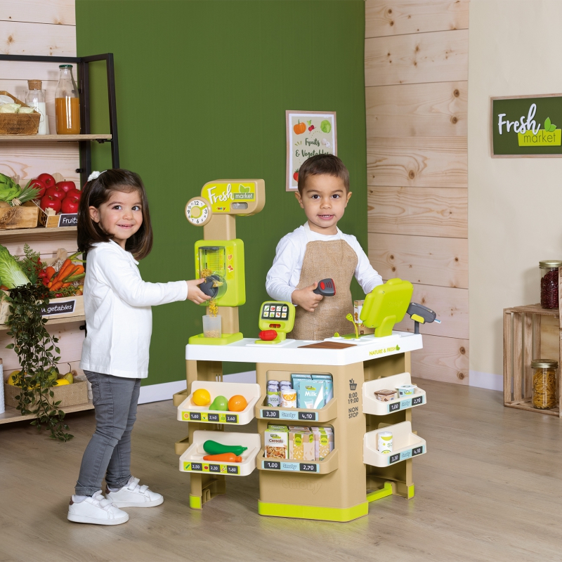 SMOBY Fresh Market Supermarket Sklep Kasa Skaner