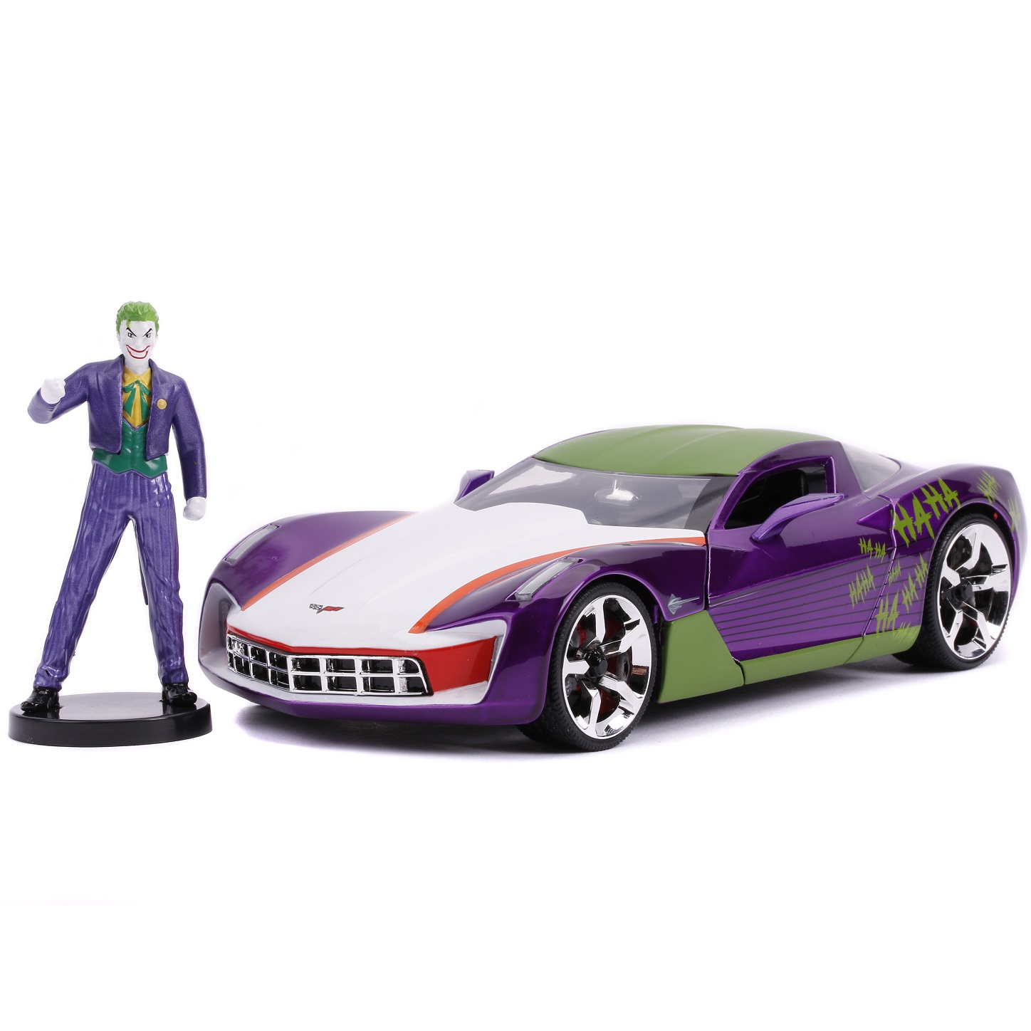 Joker samochód chevy corvette stingray figurka 1:24