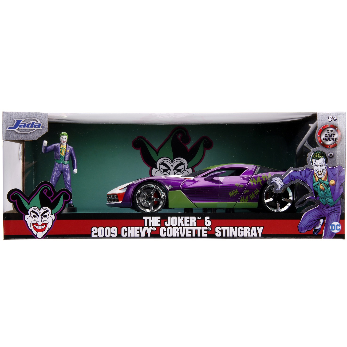 Joker samochód chevy corvette stingray figurka 1:24