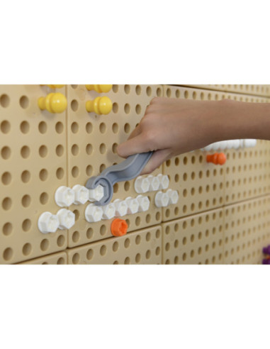 Zestaw Narzędzia Z Wkrętarką 8 Elementów - Tablica Naukowo-Kreatywna Masterkidz STEM