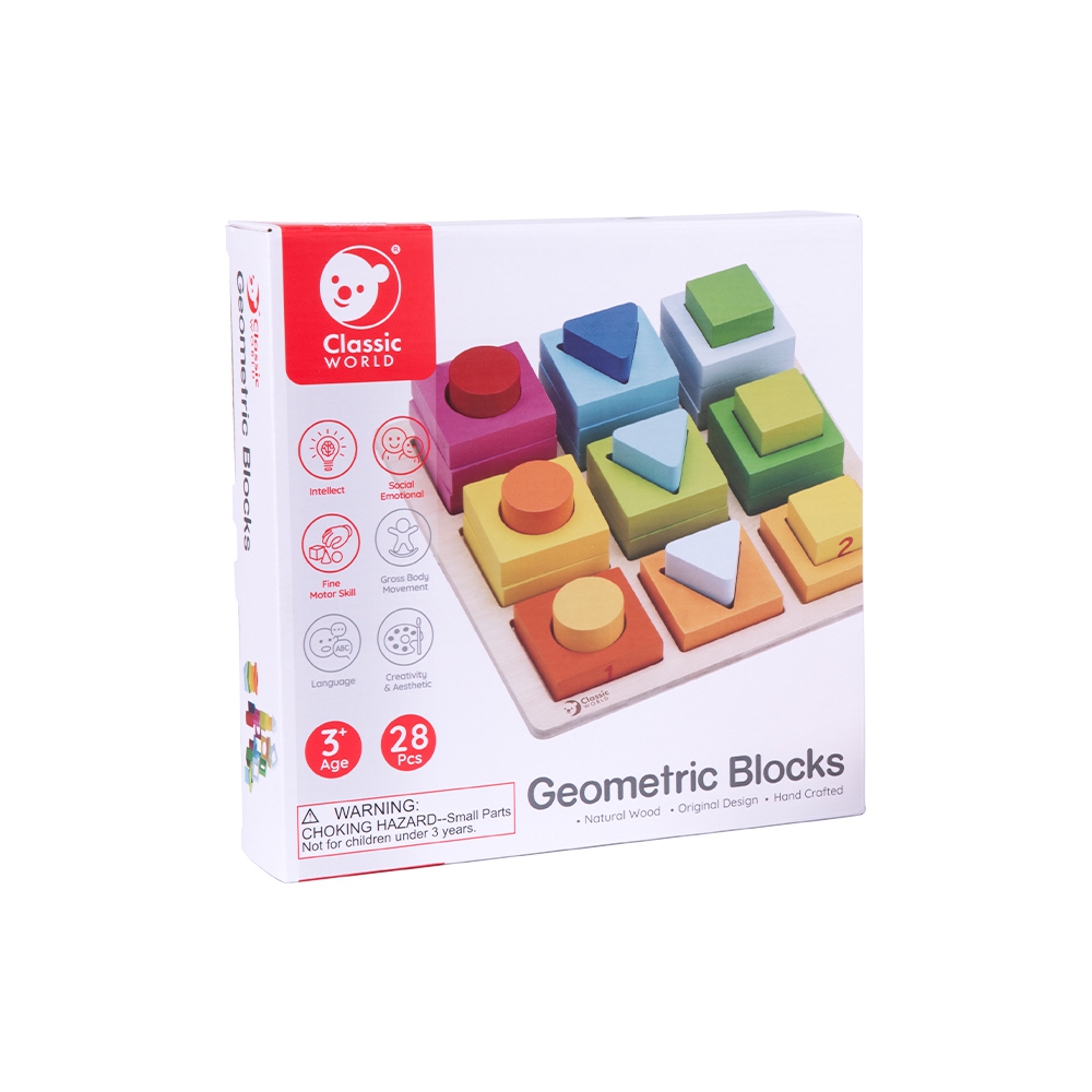 Układanka nauka kształtów i liczenia 5w1 domino sorter montessori 28 el.