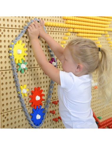 Koła Zębate Zbuduj Własny Mechanizm - Tablica Naukowo-Kreatywna Masterkidz STEM