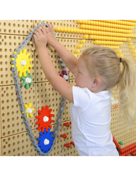 Koła Zębate Zbuduj Własny Mechanizm - Tablica Naukowo-Kreatywna Masterkidz STEM
