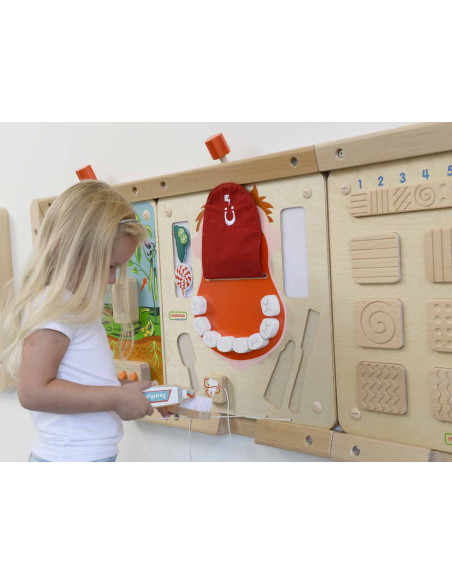 Edukacyjna Tablica Drewniana Masterkidz Higiena Jamy Ustnej