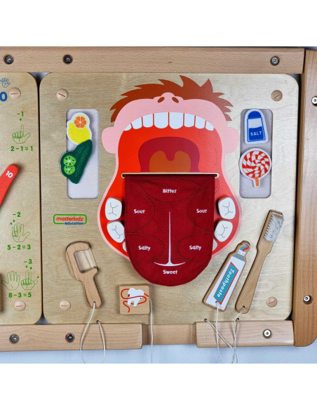 Edukacyjna Tablica Drewniana Masterkidz Higiena Jamy Ustnej