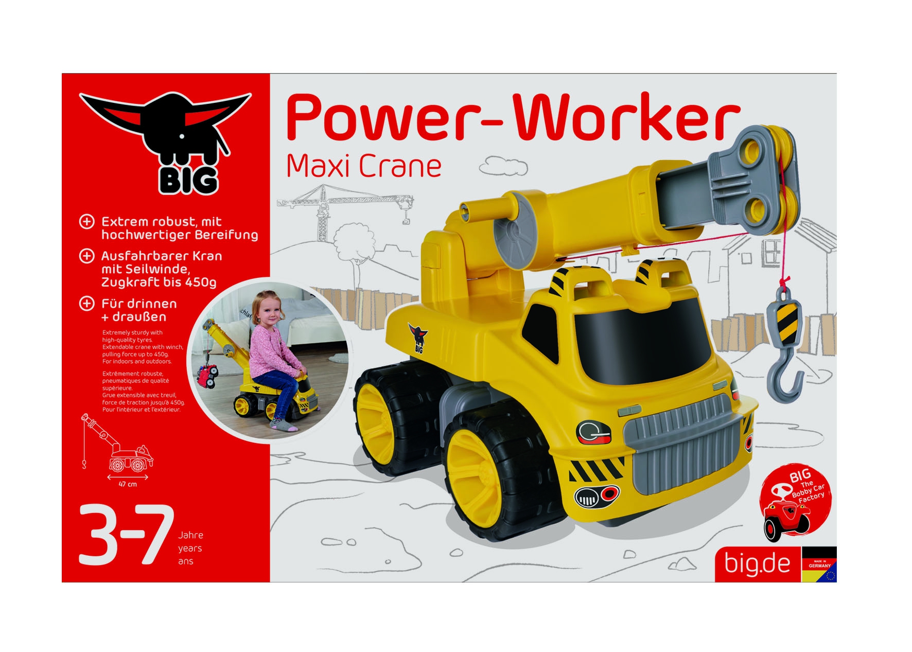 Jeździk dźwig maxi crane