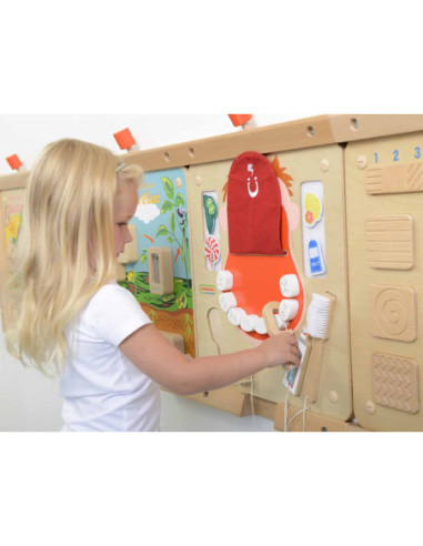 Edukacyjna Tablica Drewniana Masterkidz Higiena Jamy Ustnej