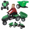 WOOPIE Pedal tractor Farmer GoTrac MAXI with Silent Wheels Trailer