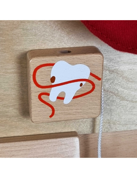 Edukacyjna Tablica Drewniana Masterkidz Higiena Jamy Ustnej