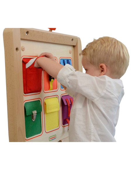 Kieszonki Do Zamykania i Otwierania Zamki Tablica Ścienna Masterkidz