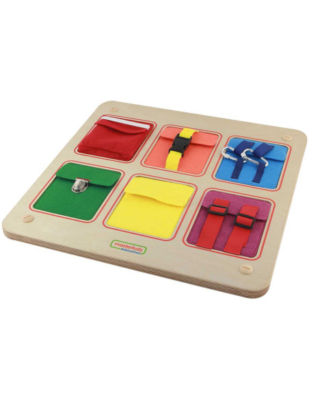 Kieszonki Do Zamykania i Otwierania Zamki Tablica Ścienna Masterkidz