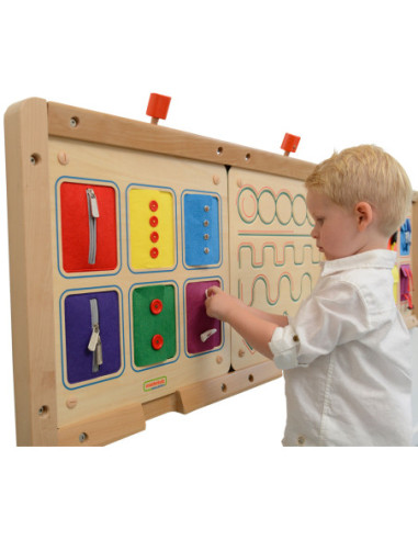 Tablica Ścienna Otwieranie I Zamykanie Zamków Suwaki Guziki Masterkidz