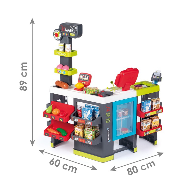 SMOBY Maximarket z Wózkiem i Kasą Sklep