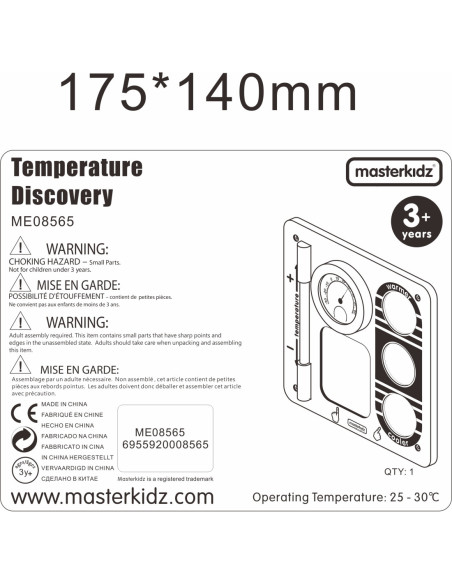 Nauka O Temperaturach Rozróżnianie Zimna I Ciepła - Tablica Masterkidz