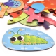 CLASSIC WORLD Drewniane Puzzle Owady Układanka Dla Dzieci 6 Obrazków 24 el.