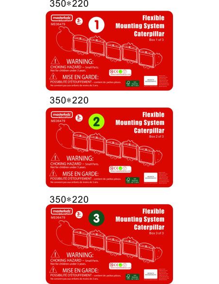 System Do Montażu Tablic Masterkidz Flex - Gąsienica