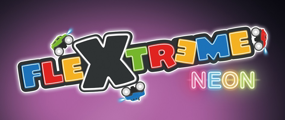 Flextreme neon tor samochodowy z autem zestaw startowy