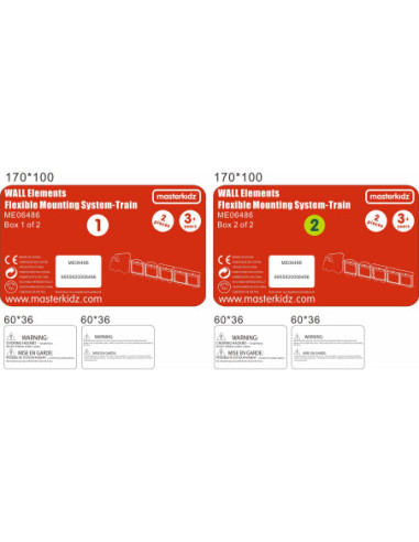 System Do Montażu 5 Tablic Masterkidz Flex - Pociąg