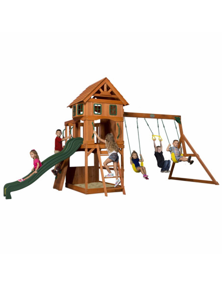 Ogromny Drewniany Plac zabaw Atlantic Backyard Discovery