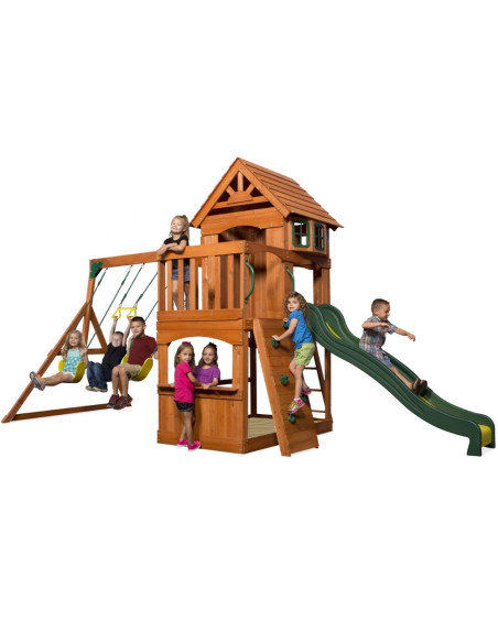 Ogromny Drewniany Plac zabaw Atlantic Backyard Discovery
