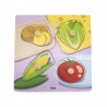 VIGA Wooden Puzzle with Pins Vegetables