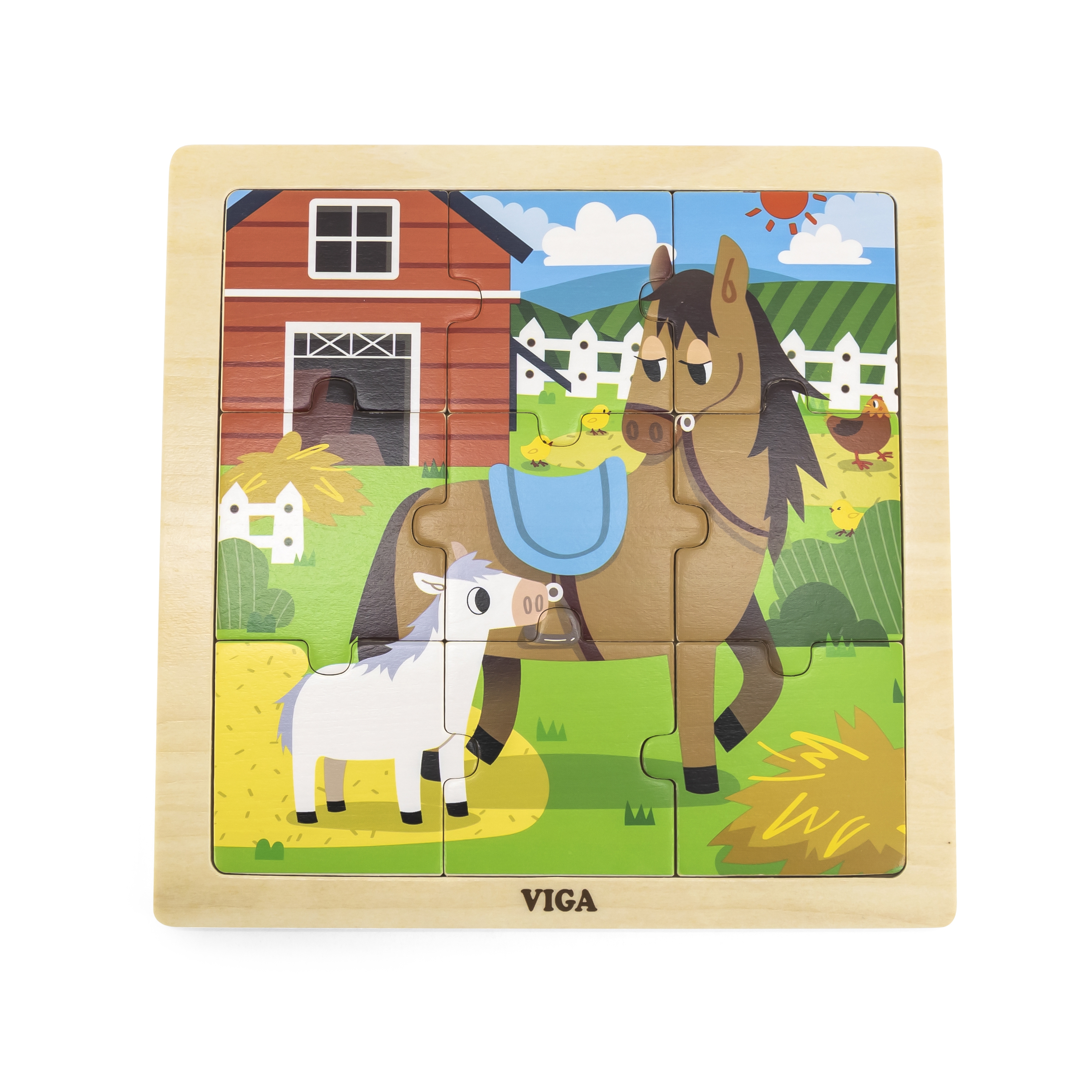🐴 Drewniane Puzzle Konie – Zabawa i Rozwój