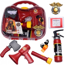 WOOPIE Fireman's Suitcase Set with Fire Extinguisher 7 pcs.