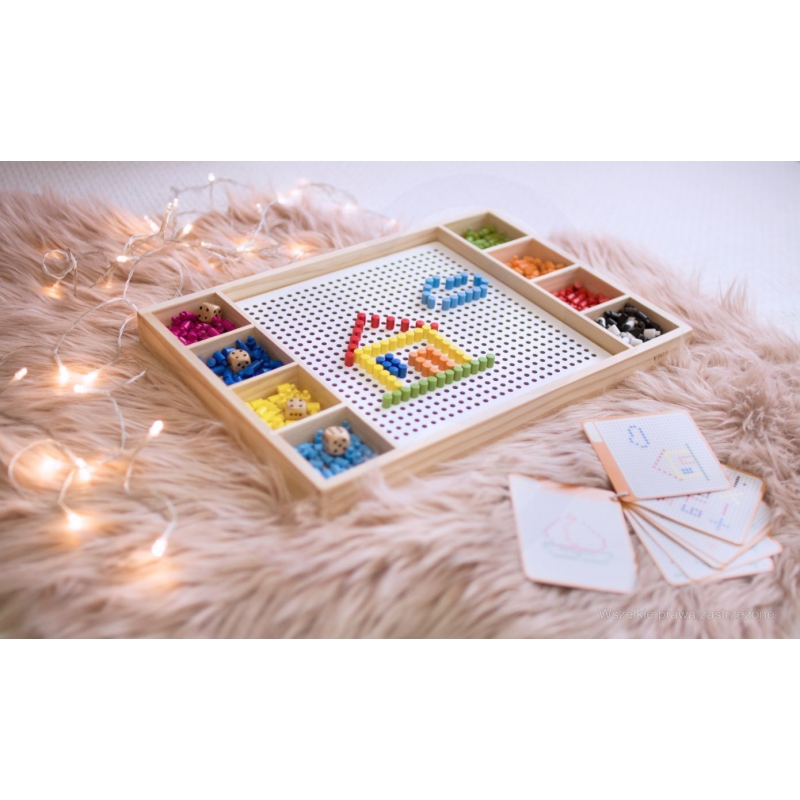 Drewniana układanka 2w1 Moziaka Chińczyk Viga Toys Montessori