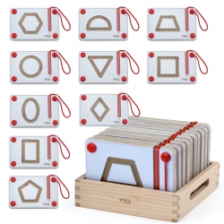 Tabliczki Magnetyczne Nauka Rysowania Figury Geometryczne Viga Toys Montessori