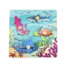 VIGA Wooden Puzzle with Pins, Sea and Water Animals 12m+