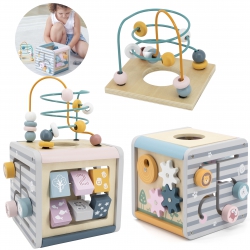 Viga Toys Drewniane Centrum Gier 5w1