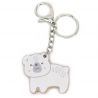 Viga PolarB Wooden Keychain White Teddy Bear