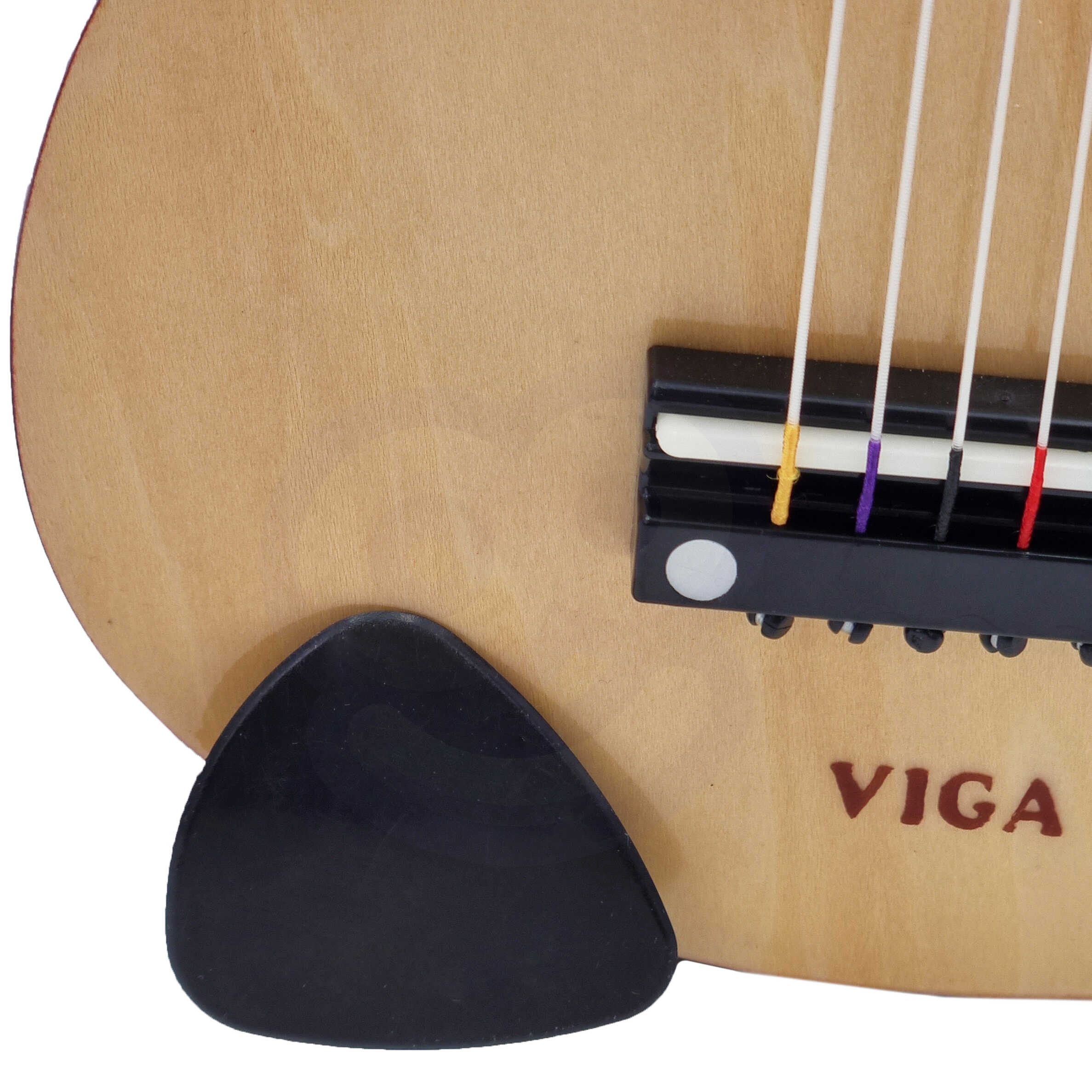 Drewniana gitara dla dzieci naturalna 21 cali 6 strun