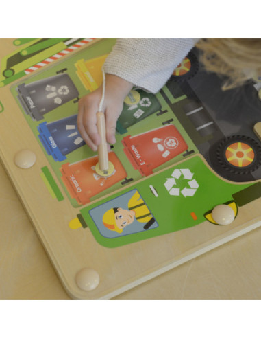 Sortowanie Śmieci Segregowanie Odpadów Edukacyjna Tabliczka Dla Dzieci Masterkidz