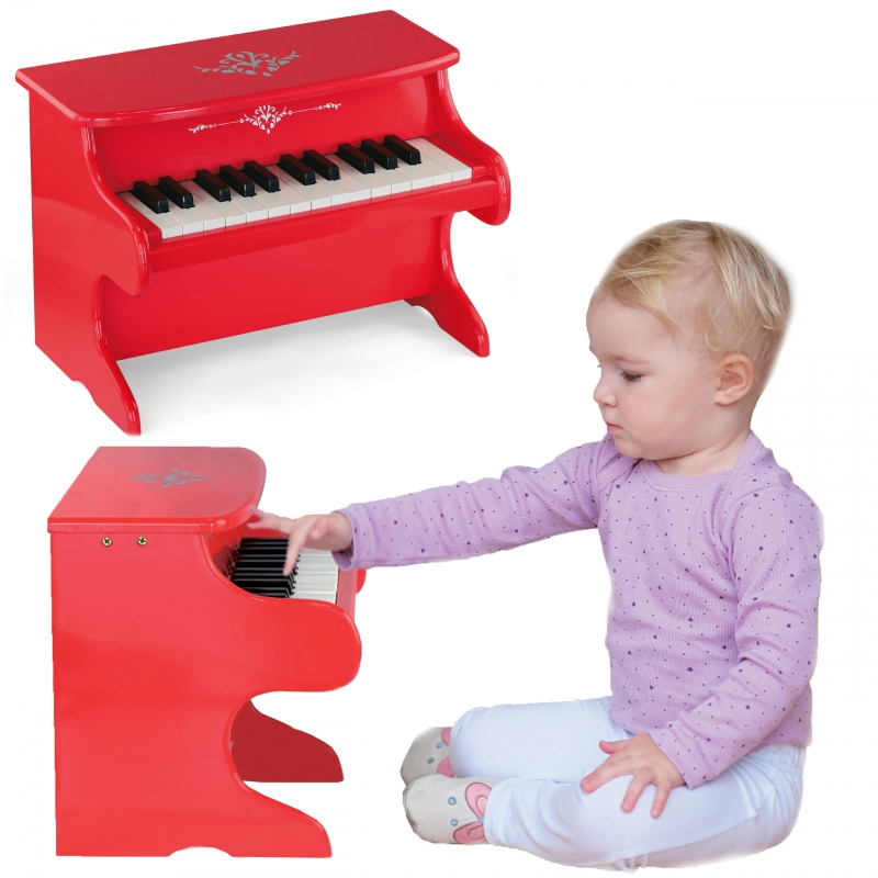 Moje pierwsze pianinko Viga czerwone