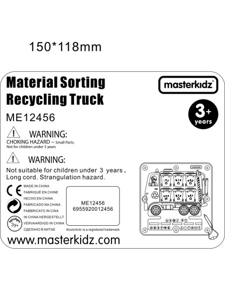 Sortowanie Śmieci Segregowanie Odpadów Edukacyjna Tabliczka Dla Dzieci Masterkidz
