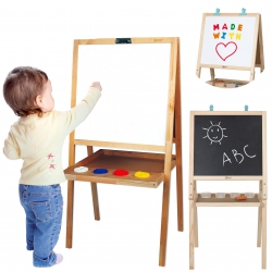 Double-sided wooden whiteboard 5in1 Classic World