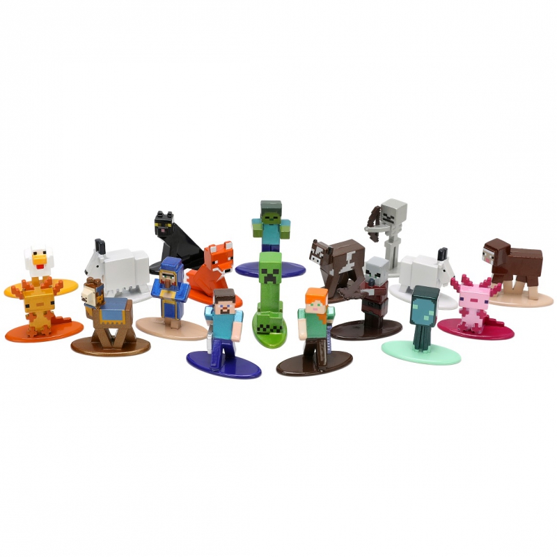 JADA Minecraft Metalowe Figurki 18szt Zestaw Seria 8 Caves&Cliffs