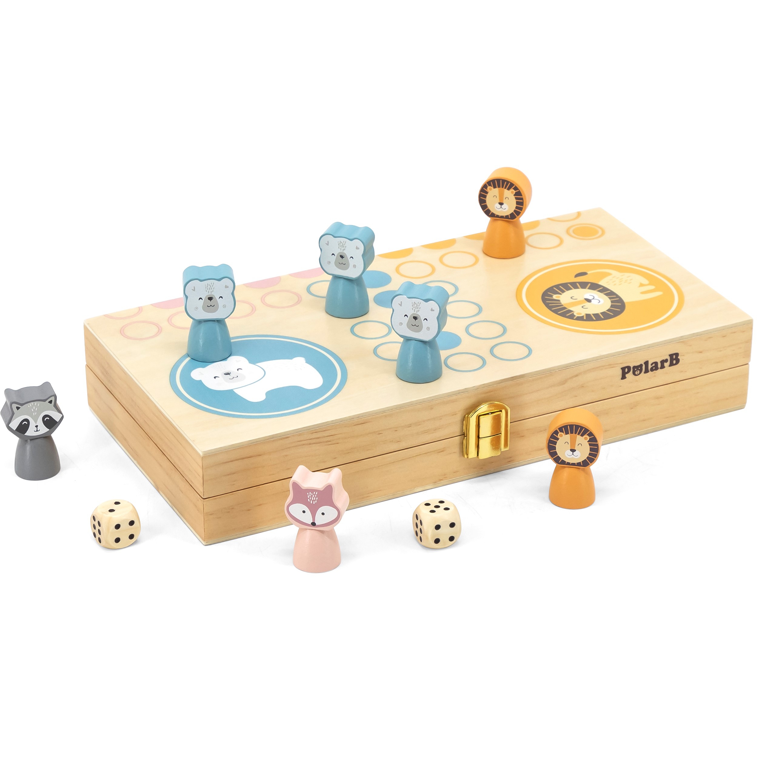 Polarb drewniana gra ludo chińczyk