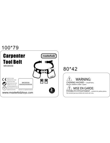 Pas Z Narzędziami Stolarza 12 Elementów Masterkidz