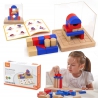 Viga Wooden Building Game 3D Montessori Blocks